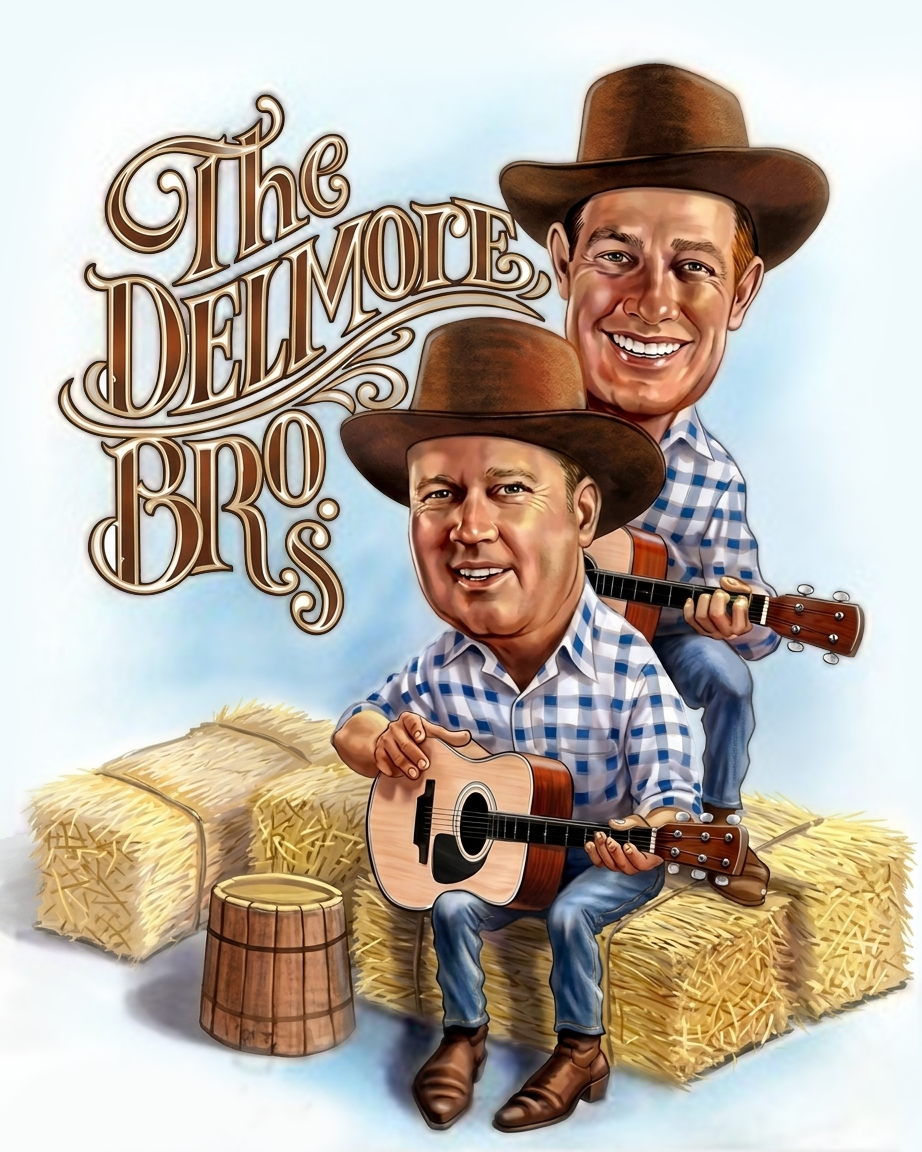 Caricature The Delmore Brothers